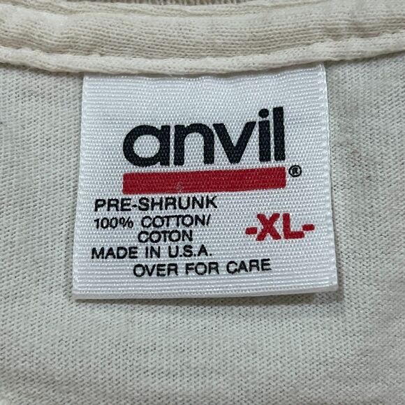 Vintage 90s Give Them Liberty and Give Me Death Jesus Tee Shirt Single Stitch XL - Picture 4 of 7